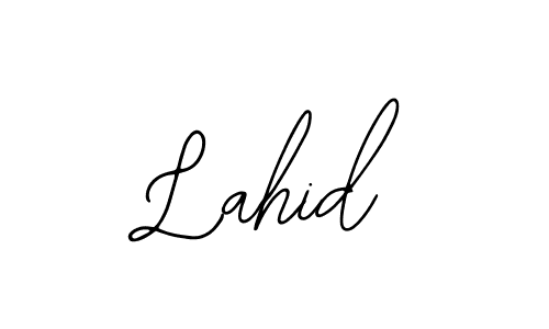 The best way (Bearetta-2O07w) to make a short signature is to pick only two or three words in your name. The name Lahid include a total of six letters. For converting this name. Lahid signature style 12 images and pictures png
