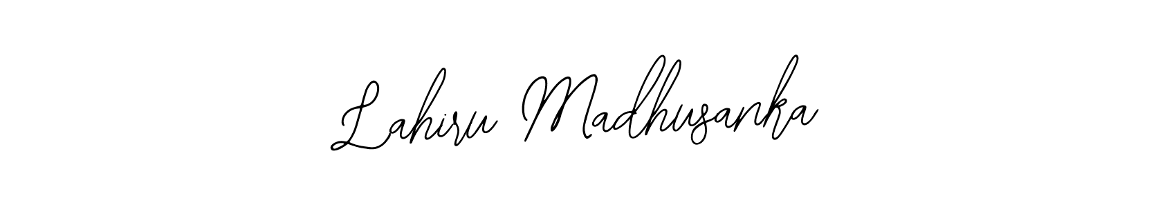 The best way (Bearetta-2O07w) to make a short signature is to pick only two or three words in your name. The name Lahiru Madhusanka include a total of six letters. For converting this name. Lahiru Madhusanka signature style 12 images and pictures png