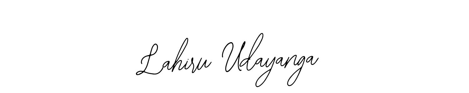 Design your own signature with our free online signature maker. With this signature software, you can create a handwritten (Bearetta-2O07w) signature for name Lahiru Udayanga. Lahiru Udayanga signature style 12 images and pictures png