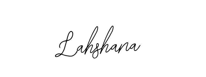 Use a signature maker to create a handwritten signature online. With this signature software, you can design (Bearetta-2O07w) your own signature for name Lahshana. Lahshana signature style 12 images and pictures png