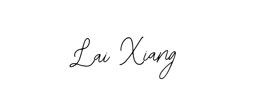 Similarly Bearetta-2O07w is the best handwritten signature design. Signature creator online .You can use it as an online autograph creator for name Lai Xiang. Lai Xiang signature style 12 images and pictures png