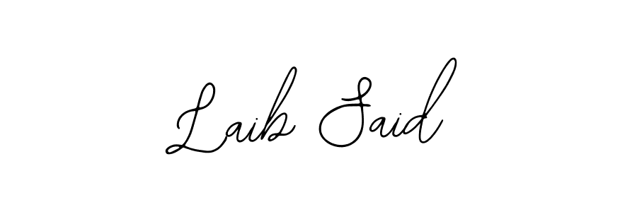 This is the best signature style for the Laib Said name. Also you like these signature font (Bearetta-2O07w). Mix name signature. Laib Said signature style 12 images and pictures png