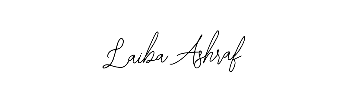 if you are searching for the best signature style for your name Laiba Ashraf. so please give up your signature search. here we have designed multiple signature styles  using Bearetta-2O07w. Laiba Ashraf signature style 12 images and pictures png