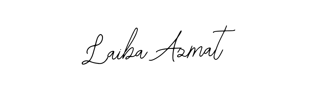 The best way (Bearetta-2O07w) to make a short signature is to pick only two or three words in your name. The name Laiba Azmat include a total of six letters. For converting this name. Laiba Azmat signature style 12 images and pictures png