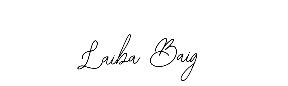 Design your own signature with our free online signature maker. With this signature software, you can create a handwritten (Bearetta-2O07w) signature for name Laiba Baig. Laiba Baig signature style 12 images and pictures png