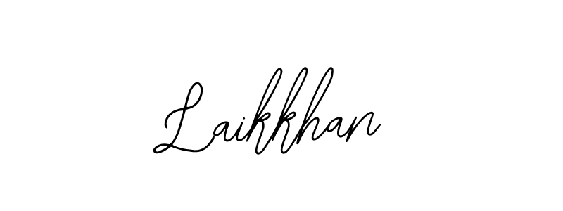 How to make Laikkhan name signature. Use Bearetta-2O07w style for creating short signs online. This is the latest handwritten sign. Laikkhan signature style 12 images and pictures png