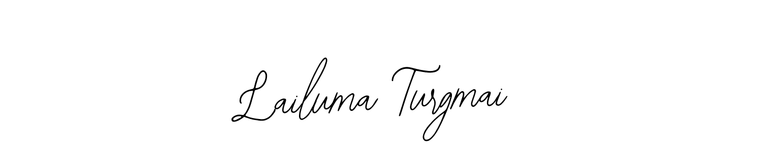 Use a signature maker to create a handwritten signature online. With this signature software, you can design (Bearetta-2O07w) your own signature for name Lailuma Turgmai. Lailuma Turgmai signature style 12 images and pictures png