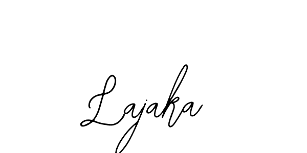 if you are searching for the best signature style for your name Lajaka. so please give up your signature search. here we have designed multiple signature styles  using Bearetta-2O07w. Lajaka signature style 12 images and pictures png