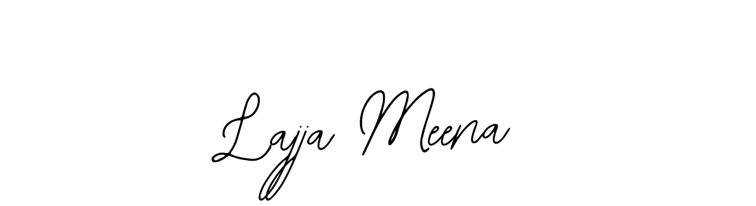 Use a signature maker to create a handwritten signature online. With this signature software, you can design (Bearetta-2O07w) your own signature for name Lajja Meena. Lajja Meena signature style 12 images and pictures png