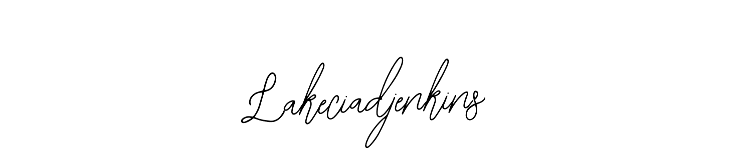 Use a signature maker to create a handwritten signature online. With this signature software, you can design (Bearetta-2O07w) your own signature for name Lakeciadjenkins. Lakeciadjenkins signature style 12 images and pictures png