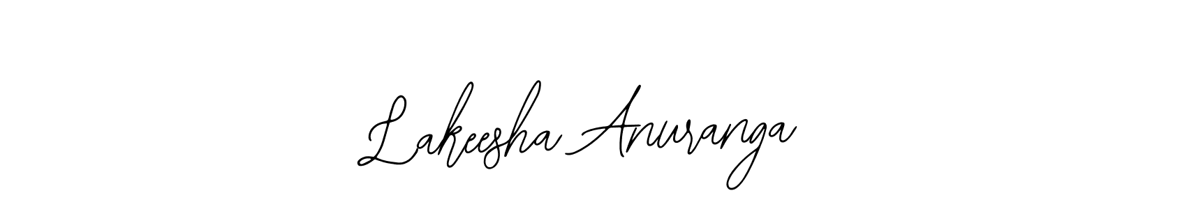 Also You can easily find your signature by using the search form. We will create Lakeesha Anuranga name handwritten signature images for you free of cost using Bearetta-2O07w sign style. Lakeesha Anuranga signature style 12 images and pictures png