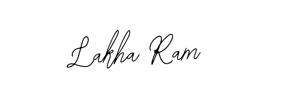 How to make Lakha Ram name signature. Use Bearetta-2O07w style for creating short signs online. This is the latest handwritten sign. Lakha Ram signature style 12 images and pictures png