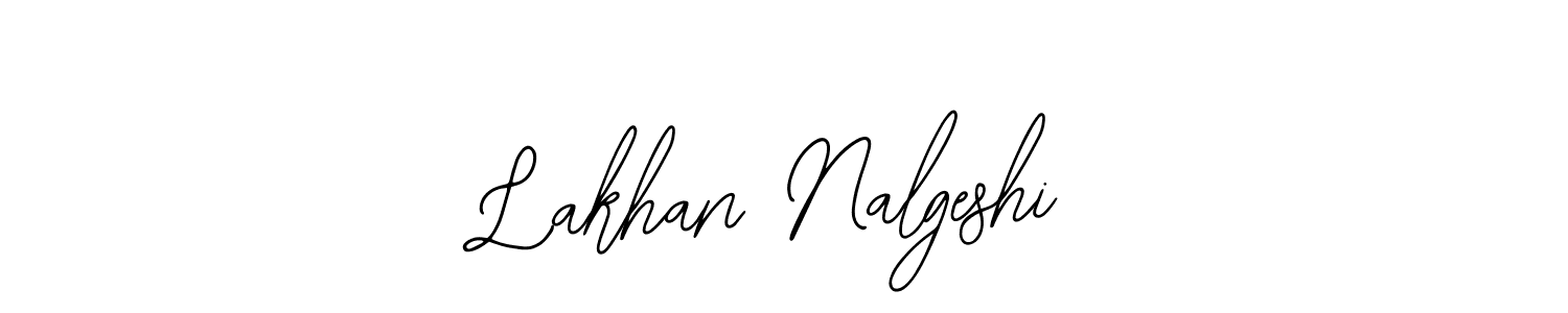 How to Draw Lakhan Nalgeshi signature style? Bearetta-2O07w is a latest design signature styles for name Lakhan Nalgeshi. Lakhan Nalgeshi signature style 12 images and pictures png