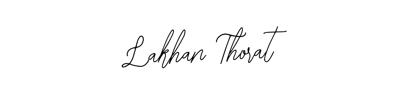 How to make Lakhan Thorat name signature. Use Bearetta-2O07w style for creating short signs online. This is the latest handwritten sign. Lakhan Thorat signature style 12 images and pictures png