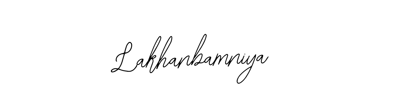 Also we have Lakhanbamniya name is the best signature style. Create professional handwritten signature collection using Bearetta-2O07w autograph style. Lakhanbamniya signature style 12 images and pictures png