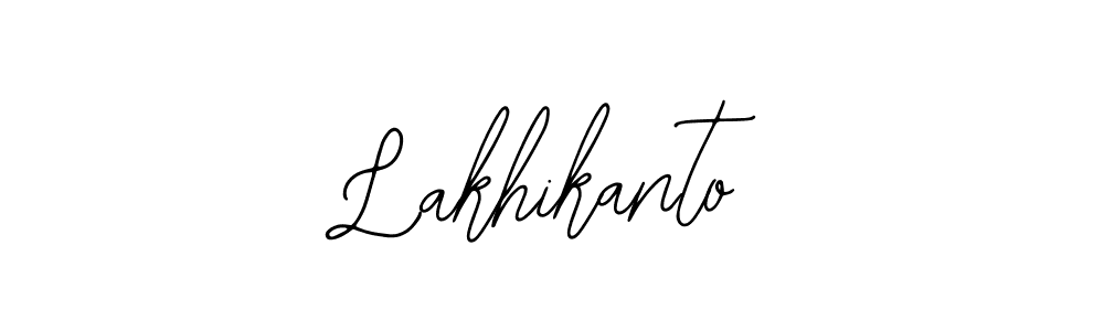 The best way (Bearetta-2O07w) to make a short signature is to pick only two or three words in your name. The name Lakhikanto include a total of six letters. For converting this name. Lakhikanto signature style 12 images and pictures png