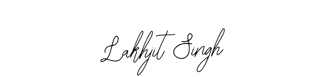 How to make Lakhjit Singh name signature. Use Bearetta-2O07w style for creating short signs online. This is the latest handwritten sign. Lakhjit Singh signature style 12 images and pictures png