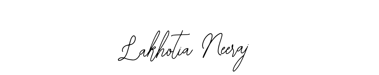 Use a signature maker to create a handwritten signature online. With this signature software, you can design (Bearetta-2O07w) your own signature for name Lakhotia Neeraj. Lakhotia Neeraj signature style 12 images and pictures png