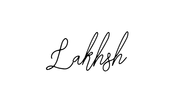 How to make Lakhsh name signature. Use Bearetta-2O07w style for creating short signs online. This is the latest handwritten sign. Lakhsh signature style 12 images and pictures png