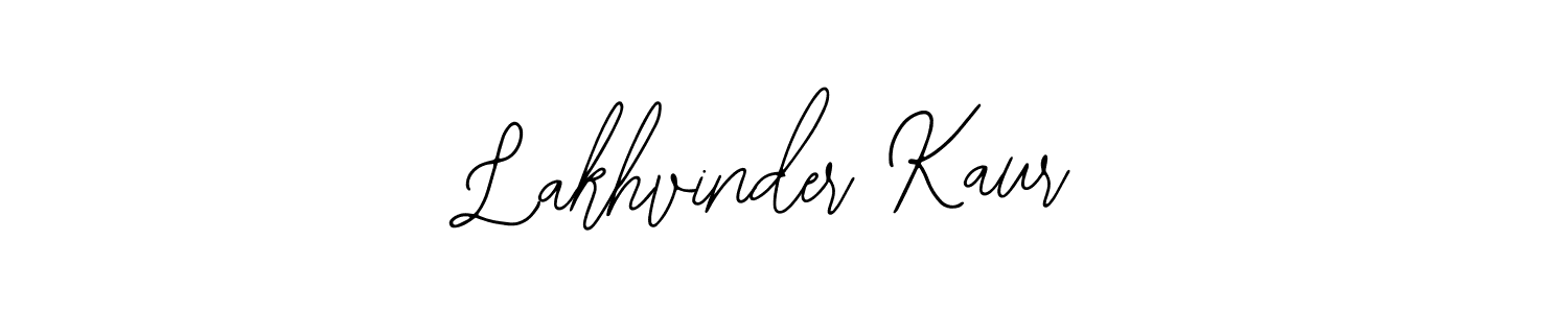 How to make Lakhvinder Kaur signature? Bearetta-2O07w is a professional autograph style. Create handwritten signature for Lakhvinder Kaur name. Lakhvinder Kaur signature style 12 images and pictures png