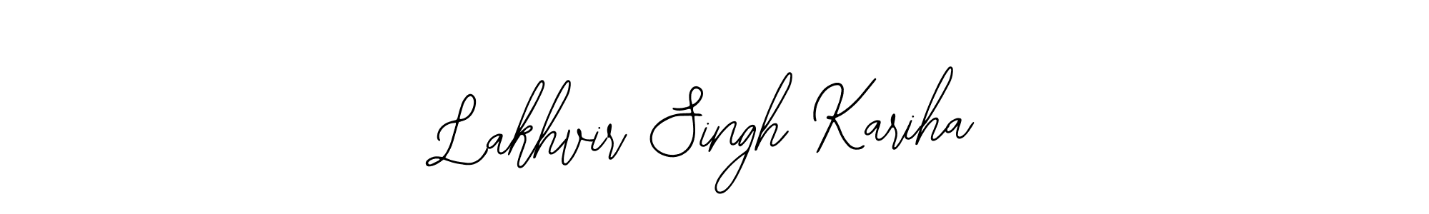 Lakhvir Singh Kariha stylish signature style. Best Handwritten Sign (Bearetta-2O07w) for my name. Handwritten Signature Collection Ideas for my name Lakhvir Singh Kariha. Lakhvir Singh Kariha signature style 12 images and pictures png