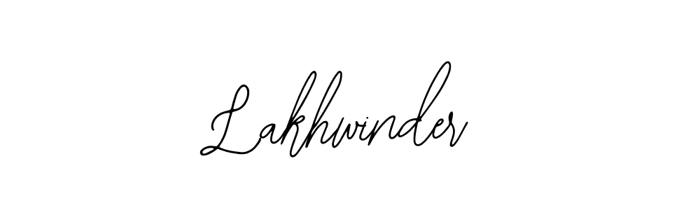 How to make Lakhwinder name signature. Use Bearetta-2O07w style for creating short signs online. This is the latest handwritten sign. Lakhwinder signature style 12 images and pictures png