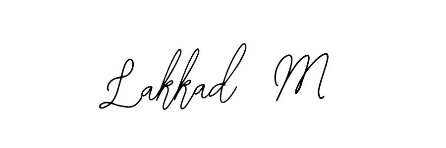 How to Draw Lakkad  M signature style? Bearetta-2O07w is a latest design signature styles for name Lakkad  M. Lakkad  M signature style 12 images and pictures png
