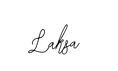 How to make Laksa name signature. Use Bearetta-2O07w style for creating short signs online. This is the latest handwritten sign. Laksa signature style 12 images and pictures png