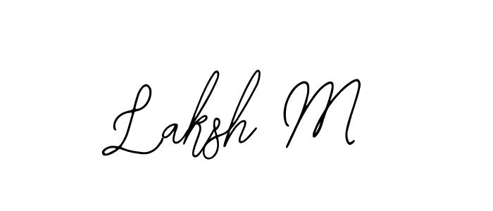 How to make Laksh M signature? Bearetta-2O07w is a professional autograph style. Create handwritten signature for Laksh M name. Laksh M signature style 12 images and pictures png