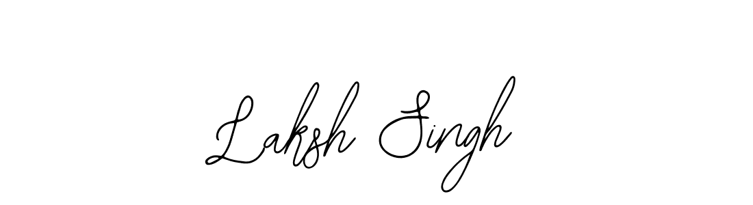 How to make Laksh Singh name signature. Use Bearetta-2O07w style for creating short signs online. This is the latest handwritten sign. Laksh Singh signature style 12 images and pictures png