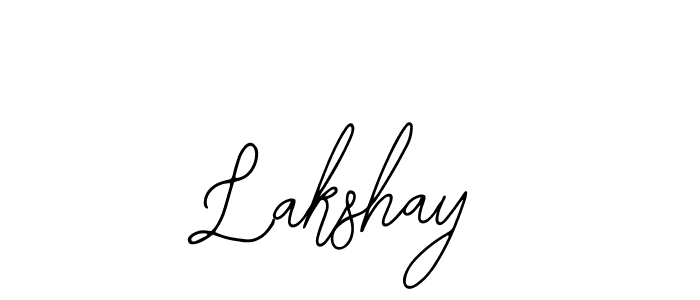 How to make Lakshay name signature. Use Bearetta-2O07w style for creating short signs online. This is the latest handwritten sign. Lakshay signature style 12 images and pictures png