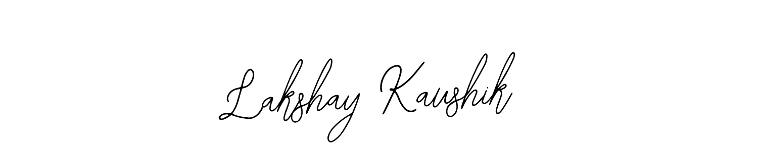 Use a signature maker to create a handwritten signature online. With this signature software, you can design (Bearetta-2O07w) your own signature for name Lakshay Kaushik. Lakshay Kaushik signature style 12 images and pictures png