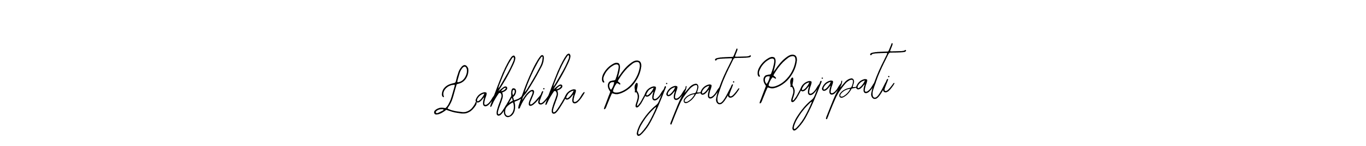 Create a beautiful signature design for name Lakshika Prajapati Prajapati. With this signature (Bearetta-2O07w) fonts, you can make a handwritten signature for free. Lakshika Prajapati Prajapati signature style 12 images and pictures png