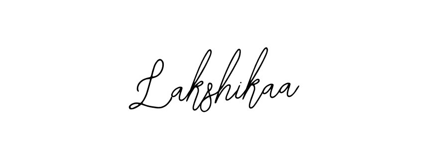 Use a signature maker to create a handwritten signature online. With this signature software, you can design (Bearetta-2O07w) your own signature for name Lakshikaa. Lakshikaa signature style 12 images and pictures png