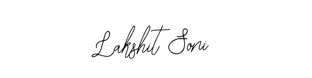 Use a signature maker to create a handwritten signature online. With this signature software, you can design (Bearetta-2O07w) your own signature for name Lakshit Soni. Lakshit Soni signature style 12 images and pictures png