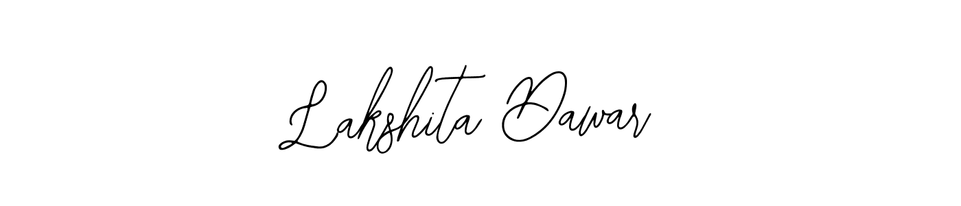 How to make Lakshita Dawar name signature. Use Bearetta-2O07w style for creating short signs online. This is the latest handwritten sign. Lakshita Dawar signature style 12 images and pictures png