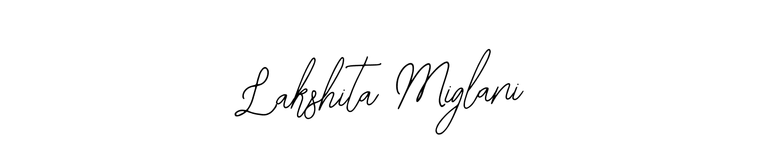 Make a beautiful signature design for name Lakshita Miglani. Use this online signature maker to create a handwritten signature for free. Lakshita Miglani signature style 12 images and pictures png