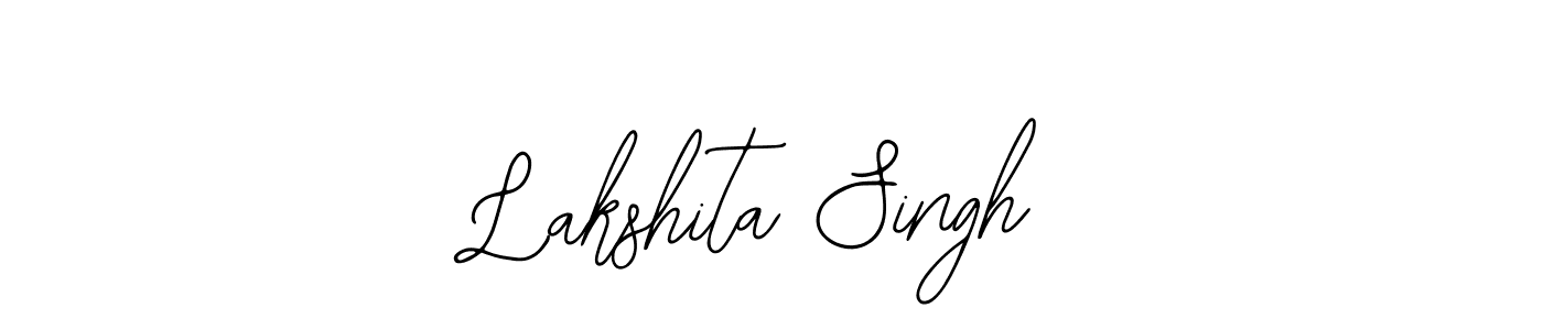 You should practise on your own different ways (Bearetta-2O07w) to write your name (Lakshita Singh) in signature. don't let someone else do it for you. Lakshita Singh signature style 12 images and pictures png