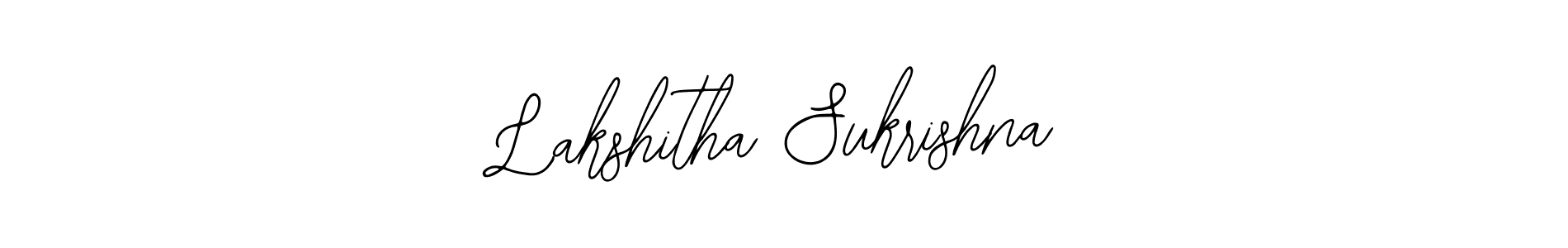 Make a short Lakshitha Sukrishna signature style. Manage your documents anywhere anytime using Bearetta-2O07w. Create and add eSignatures, submit forms, share and send files easily. Lakshitha Sukrishna signature style 12 images and pictures png