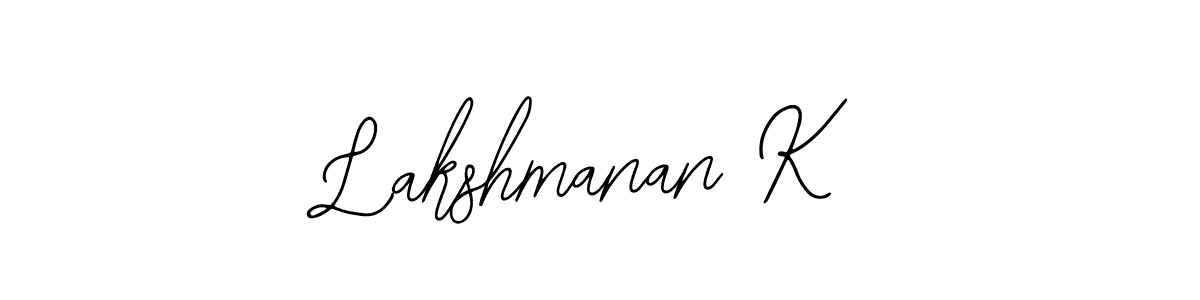 How to make Lakshmanan K signature? Bearetta-2O07w is a professional autograph style. Create handwritten signature for Lakshmanan K name. Lakshmanan K signature style 12 images and pictures png