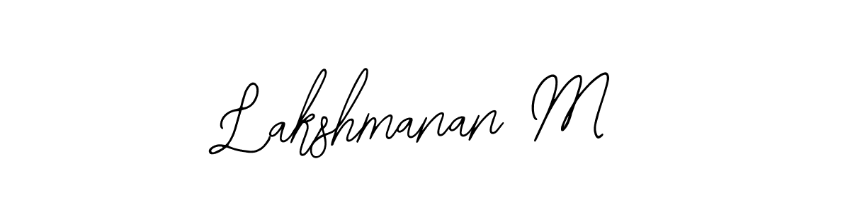 Use a signature maker to create a handwritten signature online. With this signature software, you can design (Bearetta-2O07w) your own signature for name Lakshmanan M. Lakshmanan M signature style 12 images and pictures png