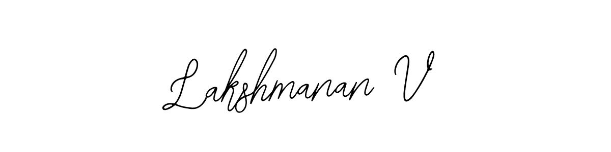 The best way (Bearetta-2O07w) to make a short signature is to pick only two or three words in your name. The name Lakshmanan V include a total of six letters. For converting this name. Lakshmanan V signature style 12 images and pictures png