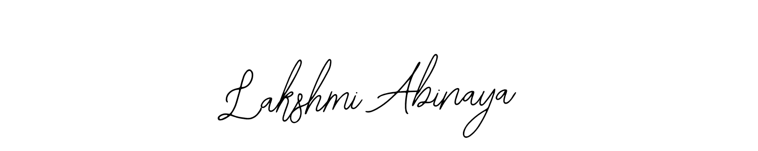 Design your own signature with our free online signature maker. With this signature software, you can create a handwritten (Bearetta-2O07w) signature for name Lakshmi Abinaya. Lakshmi Abinaya signature style 12 images and pictures png