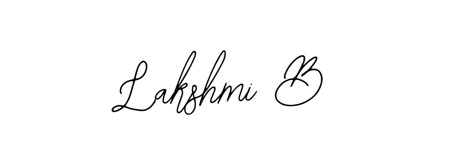 How to make Lakshmi B name signature. Use Bearetta-2O07w style for creating short signs online. This is the latest handwritten sign. Lakshmi B signature style 12 images and pictures png