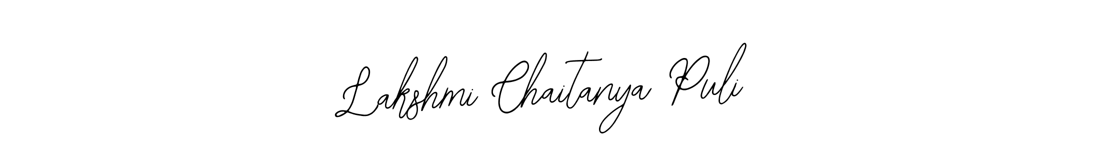 Make a beautiful signature design for name Lakshmi Chaitanya Puli. Use this online signature maker to create a handwritten signature for free. Lakshmi Chaitanya Puli signature style 12 images and pictures png