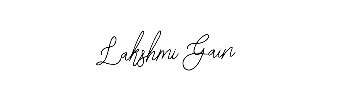 Also You can easily find your signature by using the search form. We will create Lakshmi Gain name handwritten signature images for you free of cost using Bearetta-2O07w sign style. Lakshmi Gain signature style 12 images and pictures png