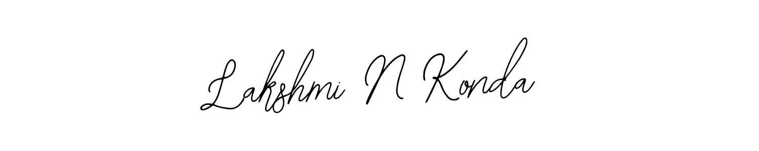 Make a beautiful signature design for name Lakshmi N Konda. With this signature (Bearetta-2O07w) style, you can create a handwritten signature for free. Lakshmi N Konda signature style 12 images and pictures png