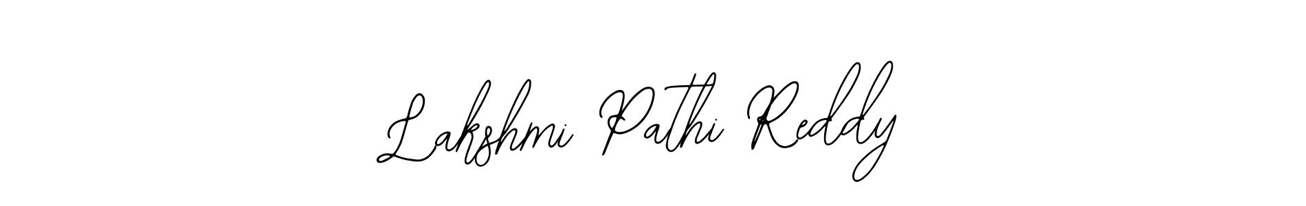 Bearetta-2O07w is a professional signature style that is perfect for those who want to add a touch of class to their signature. It is also a great choice for those who want to make their signature more unique. Get Lakshmi Pathi Reddy name to fancy signature for free. Lakshmi Pathi Reddy signature style 12 images and pictures png