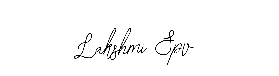 How to make Lakshmi Spv name signature. Use Bearetta-2O07w style for creating short signs online. This is the latest handwritten sign. Lakshmi Spv signature style 12 images and pictures png