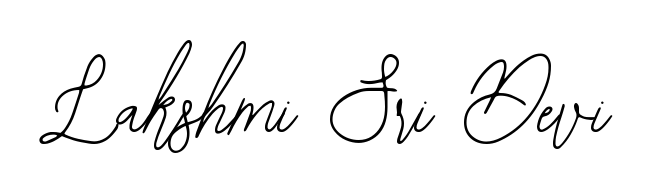 A dynamic signature style for Lakshmi Sri Devi using Bearetta-2O07w script. Designed to look authentic, handwritten, and professional. Lakshmi Sri Devi signature style 12 images and pictures png